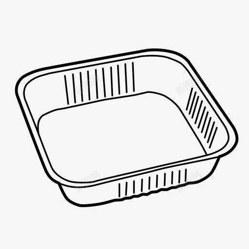 铝制烹饪托盘图标svg_新图网 https://ixintu.com 铝制烹饪托盘