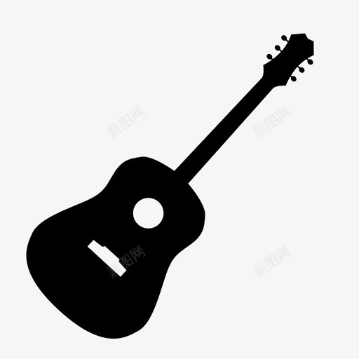 吉他原声乐队音乐乐器图标svg_新图网 https://ixintu.com 乐器 乐队 原声 吉他 摇滚乐 音乐