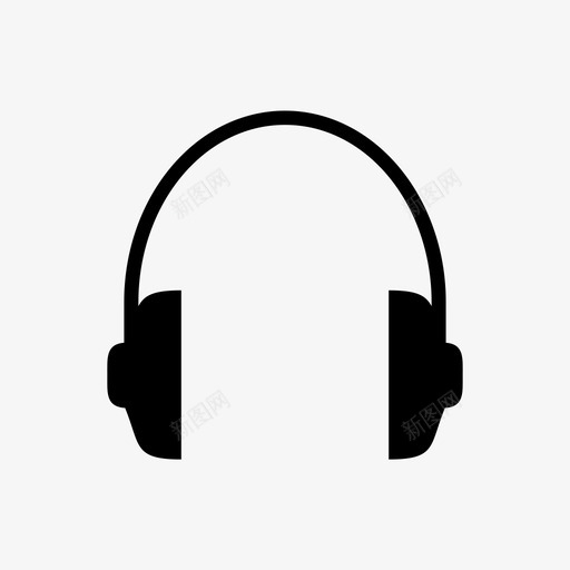 耳机电子产品音乐声音技术图标svg_新图网 https://ixintu.com 声音 技术 电子产品 耳机 音乐