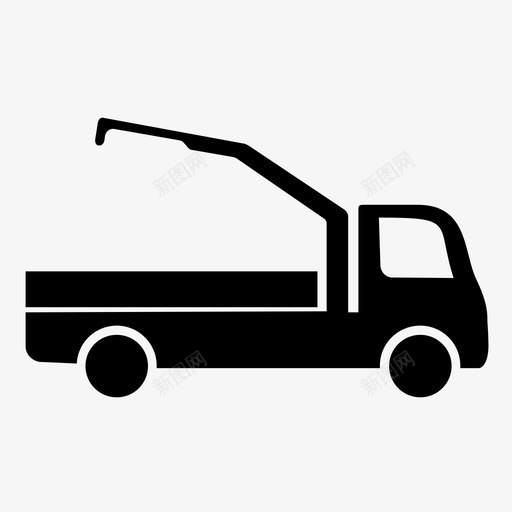 卡车货车拖车图标svg_新图网 https://ixintu.com hiab 卡车 快递 拖车 汽车 货车 运输