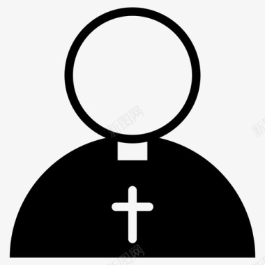 神父宗教教皇图标图标