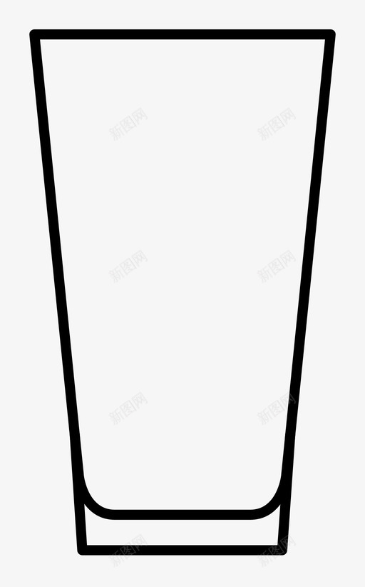 玻璃容器玻璃类型图标svg_新图网 https://ixintu.com 品脱杯 啤酒 容器 杯子 玻璃 玻璃类型 粗壮 饮料