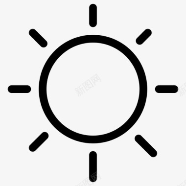 日光模式照片图标图标