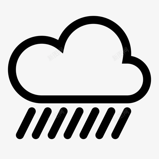 下雨天气下雨天气图标svg_新图网 https://ixintu.com 下雨 下雨天气 多云 天气 恶劣天气 潮湿 雨云 雨滴