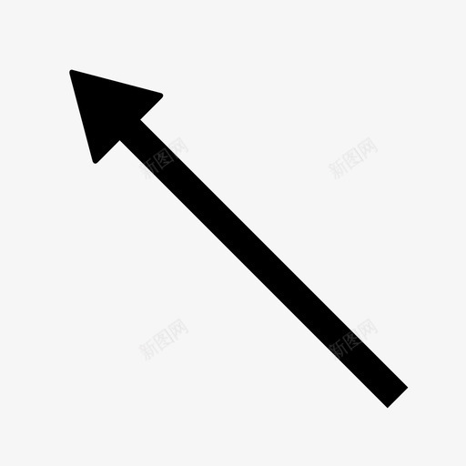 左上箭头填充向上图标svg_新图网 https://ixintu.com 向上 填充 左上箭头 标志性