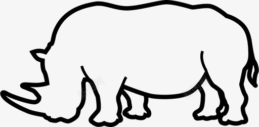 犀牛动物动物群图标svg_新图网 https://ixintu.com 动物 动物群 哺乳动物 犀牛 生命 野生动物