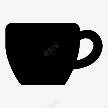 马克杯茶杯热的图标图标