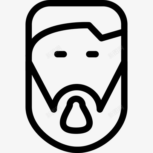 面部人体人体解剖图标svg_新图网 https://ixintu.com 人体 人体解剖 人体部位 形状 时髦 男性 科学 线条图标 胡子 面部