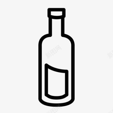 瓶酒容器图标图标
