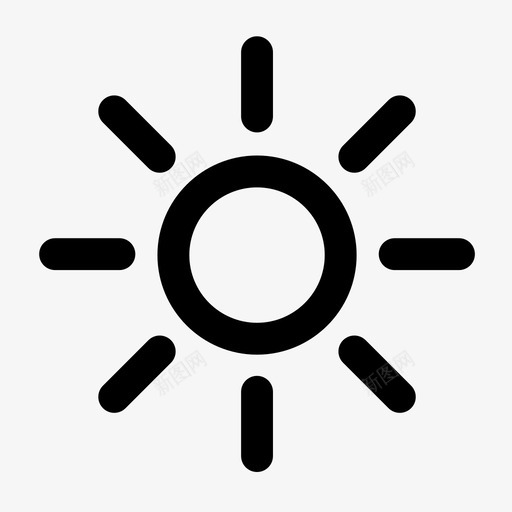 太阳天气状况温暖的天气图标svg_新图网 https://ixintu.com 元素 天气状况 太阳 晴天 温暖的天气 炎热 阳光