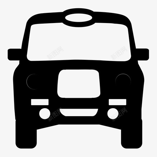 伦敦出租车图标svg_新图网 https://ixintu.com 伦敦出租车