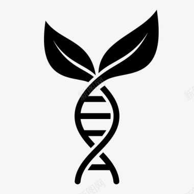转基因植物植物dna螺旋图标图标