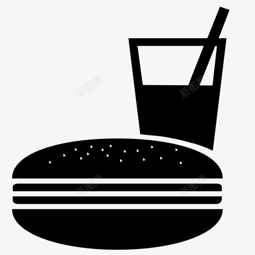 汉堡芝士汉堡快餐图标svg_新图网 https://ixintu.com 三明治 不健康食品 垃圾食品 快餐 汉堡 芝士汉堡 麦当劳
