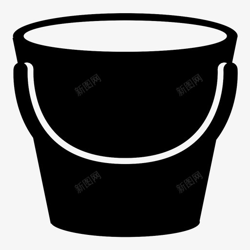 桶金属塑料图标svg_新图网 https://ixintu.com 塑料 桶 水 沙城堡 沙子 金属