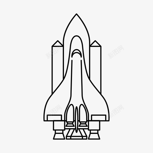 航天飞机宇宙飞船太空旅行图标svg_新图网 https://ixintu.com 太空旅行 太空飞行 宇宙飞船 火箭飞船 美国宇航局 航天飞机