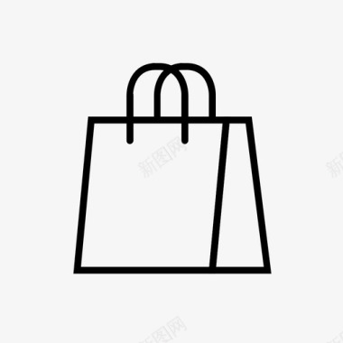 购物袋零售购物车图标图标