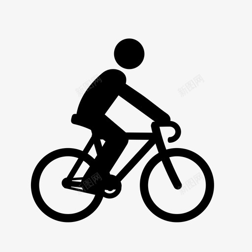 骑自行车者旅行者交通工具图标svg_新图网 https://ixintu.com 交通工具 小径 旅程 旅行者 踏板 道路 骑手 骑自行车者