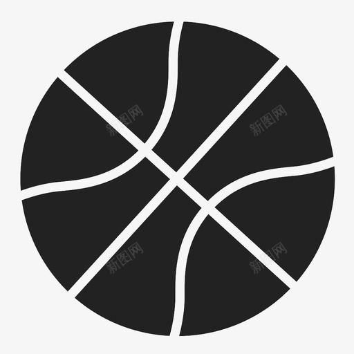 篮球球类运动游戏图标svg_新图网 https://ixintu.com nba 游戏 球类运动 篮球