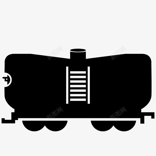 火车车厢运输重型货物图标svg_新图网 https://ixintu.com 火车车厢 牛奶卡车 运输 重型货物