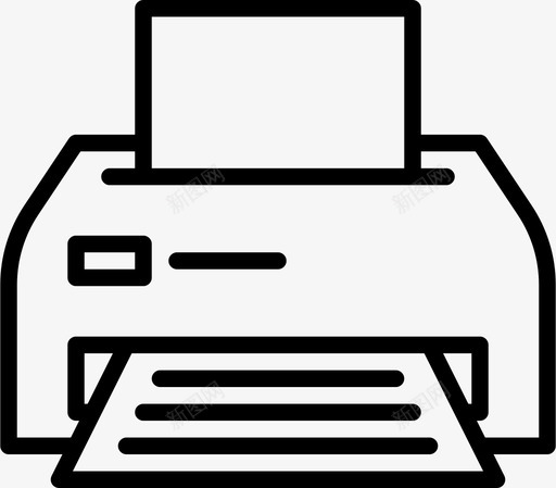 打印机打印纸办公工具图标svg_新图网 https://ixintu.com 传真 办公工具 办公机器 办公用品 小工具 打印机 打印纸 技术图标