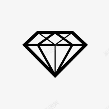 钻石财富价值图标图标