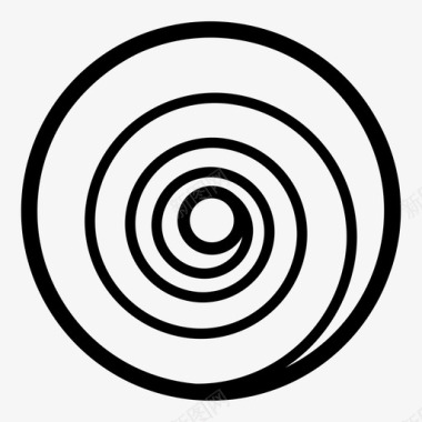 螺旋形黑洞装饰图标图标