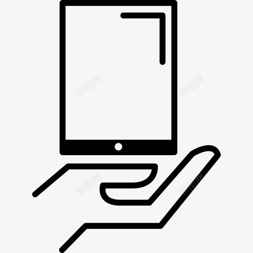 手持平板电脑电脑随机图标svg_新图网 https://ixintu.com 手持平板电脑 电脑 随机图标