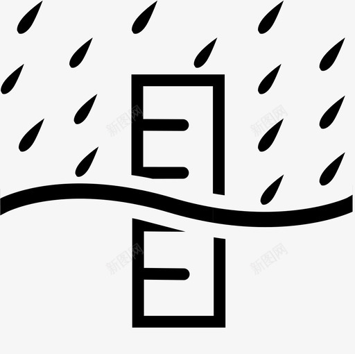 淡水台风降雨图标svg_新图网 https://ixintu.com 台风 水灾 水表 淡水 自然灾害 计量器具 降雨