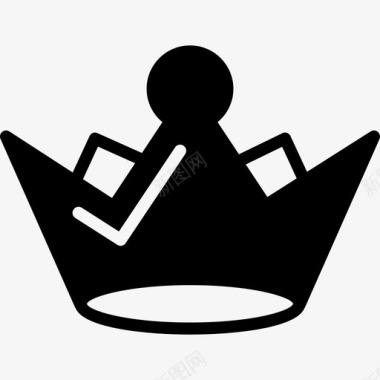女王皇冠形状皇冠图标图标