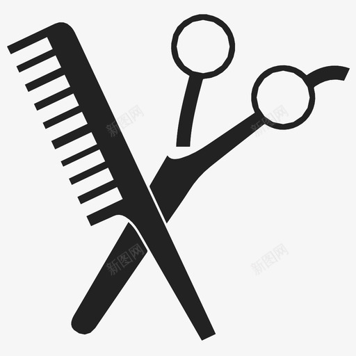 发型师工作工具图标svg_新图网 https://ixintu.com 仪器 剪刀 劳动力 发型 发型师 工作 工具 机器 理发