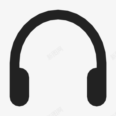 耳机简单音乐图标图标