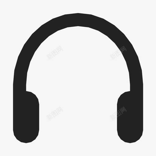 耳机简单音乐图标svg_新图网 https://ixintu.com 24px rica图标 地图 声音 收听 界面 简单 耳机 音乐 音频