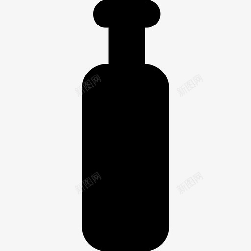 瓶黑色轮廓工具和用具科学技术图标svg_新图网 https://ixintu.com 工具和用具 瓶黑色轮廓 科学技术