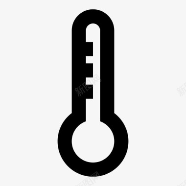 气候研究主题温度计图标图标