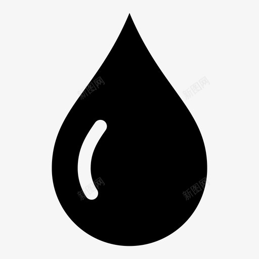 滴水滴汽油图标svg_新图网 https://ixintu.com 水滴 汽油 油 液体 湿度 滴