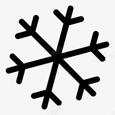 雪花简单形状图标图标