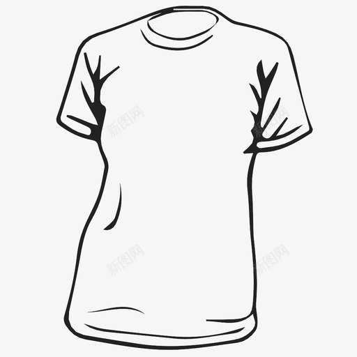 T恤衣服棉花图标svg_新图网 https://ixintu.com T恤 时装 棉花 衣服