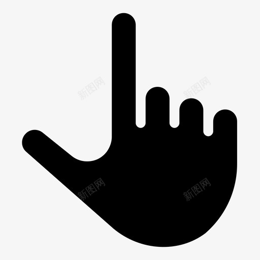 捏uxui图标svg_新图网 https://ixintu.com ui ux 手 手势 拇指 指针 捏 捏东西 旋转 界面 移动 触摸