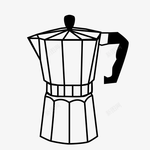 莫卡壶意大利咖啡壶意式咖啡壶图标svg_新图网 https://ixintu.com 咖啡壶 意大利咖啡壶 意式咖啡壶 莫卡壶