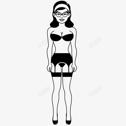 性感女人女人脱衣舞女图标svg_新图网 https://ixintu.com 内衣 女人 女孩 性感女人 模特 脱衣舞女