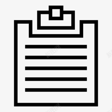 剪贴板业务调查图标图标