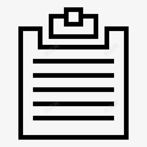 剪贴板业务调查图标svg_新图网 https://ixintu.com 业务 剪贴板 工作 调查