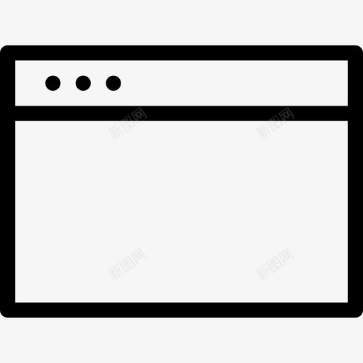 窗口形状标志图标svg_新图网 https://ixintu.com ui web web浏览器 windows 形状 标志 用户界面 窗口 网站 网页