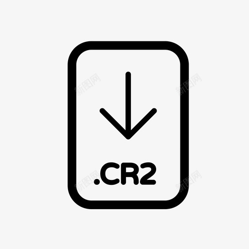 cr2文件扩展名图标svg_新图网 https://ixintu.com cr2文件扩展名
