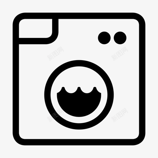 洗衣机清洁剂衣服图标svg_新图网 https://ixintu.com 房子 洗衣机 清洁剂 衣服