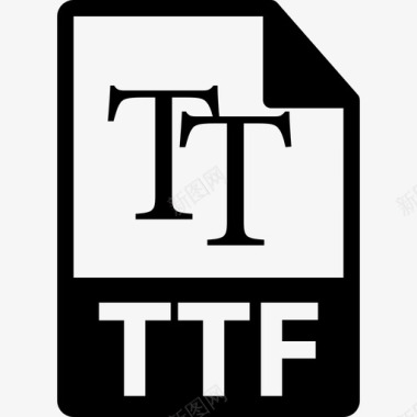 TTF文件格式符号界面文件格式图标图标