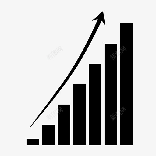 图表统计信息图表图标svg_新图网 https://ixintu.com 信息图表 分析 图表 增长 数据 条形图 经济增长 统计