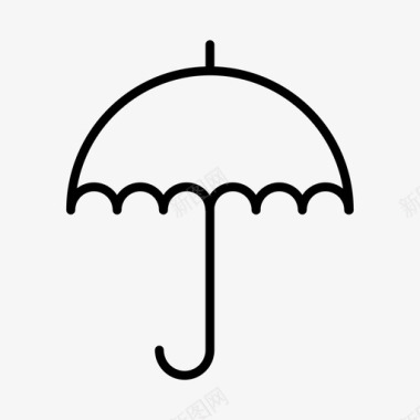 雨伞雨具防雨图标图标