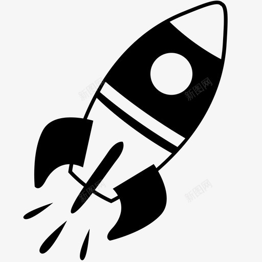 火箭航天器宇宙飞船图标svg_新图网 https://ixintu.com 升空 发射 外层空间 宇宙飞船 月球 火星 火箭 火箭飞船 航天器