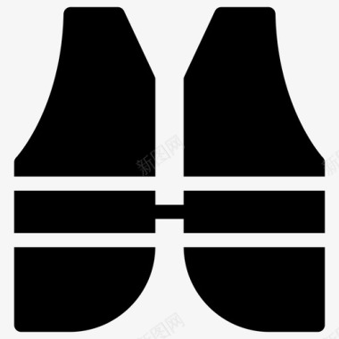 救生衣安全形状图标图标